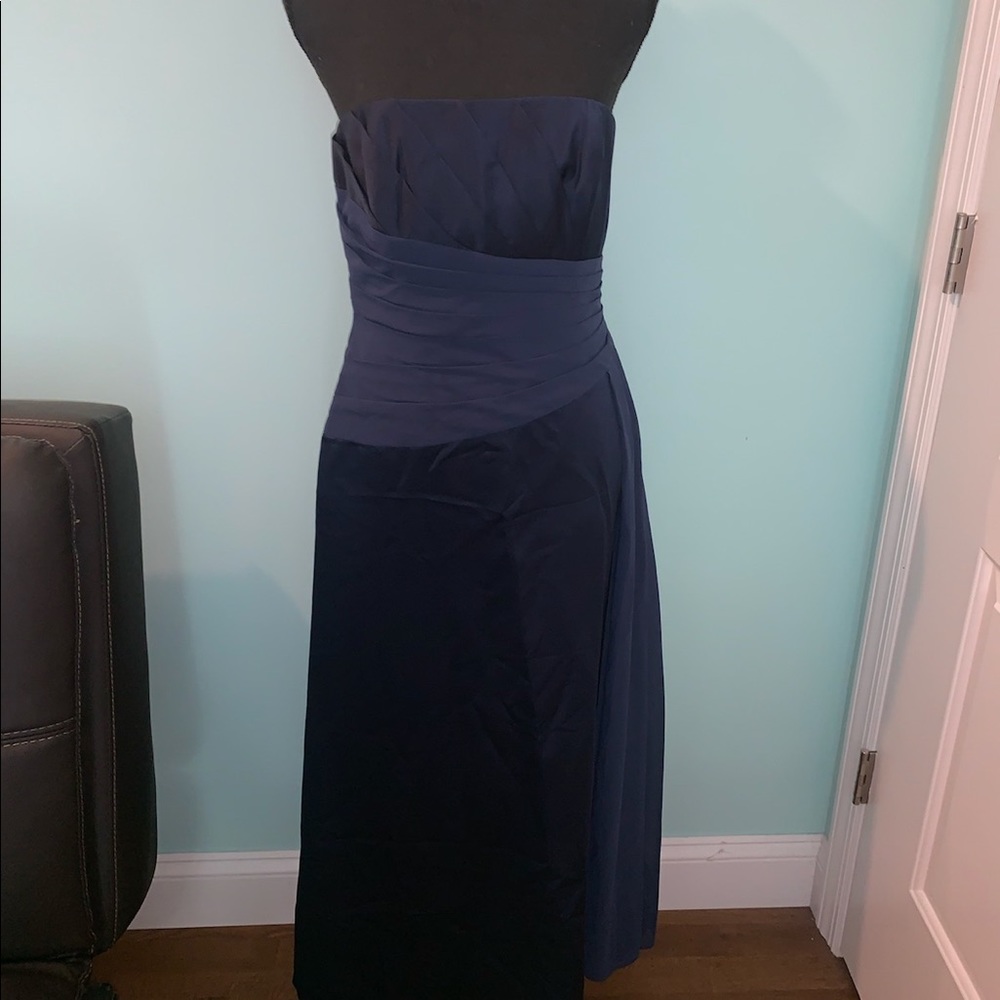 Blue evening dress